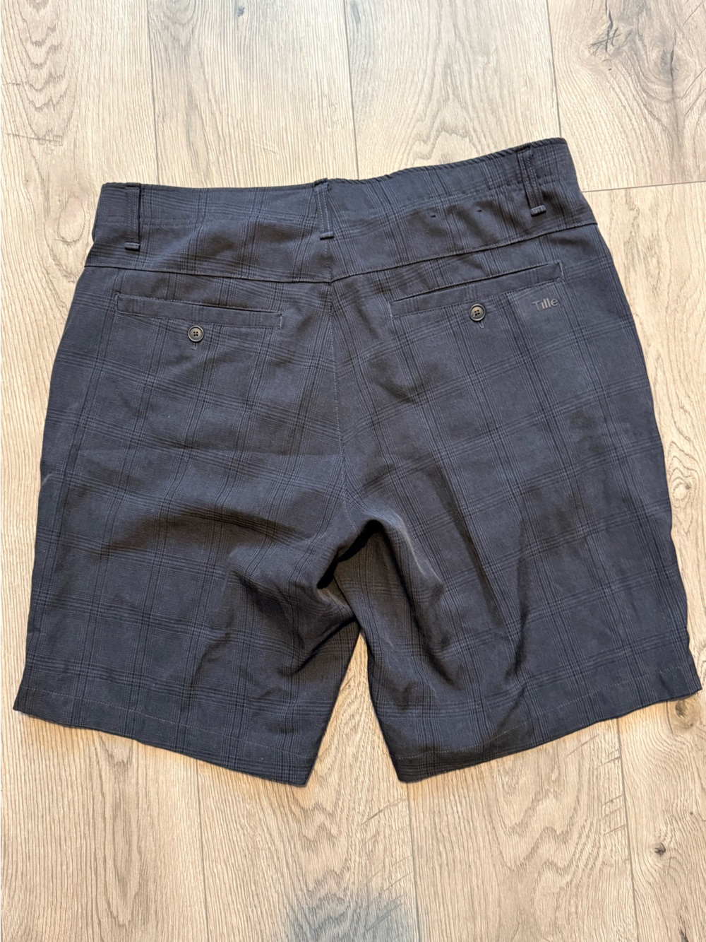 Tilley Black grey Plaid  Shorts